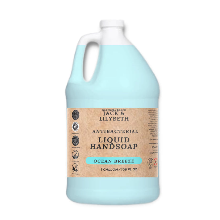 1 Gallon Hand Soap Jack & Lilibeth's Antibacterial Hand Soap - Ocean Breeze Scent