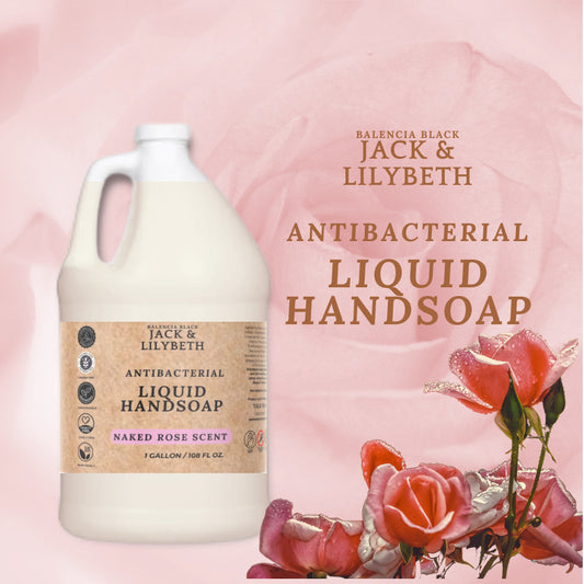 1 Gallon Hand Soap Jack & Lilibeth's Antibacterial Hand Soap - Naked Rose Scent