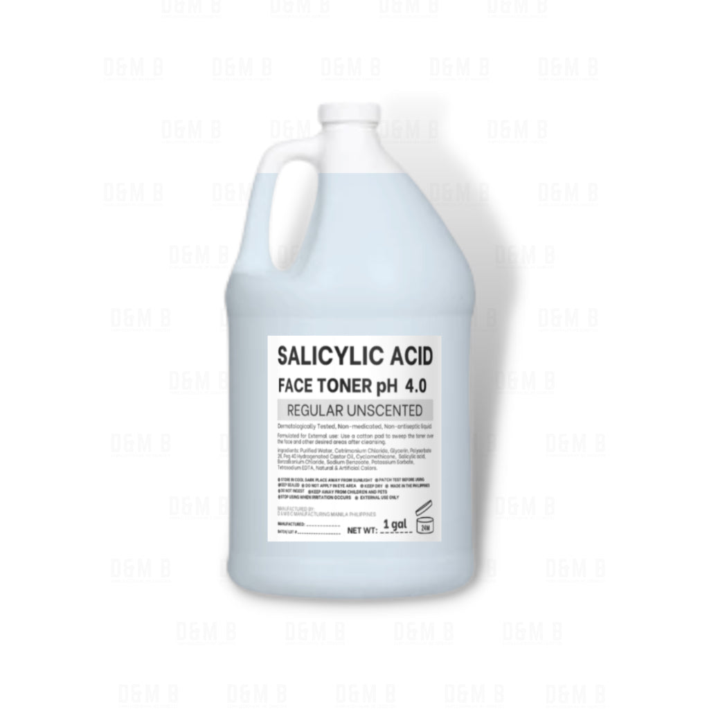 1 galon 3200mL  BHA Salicylic Acid Face Toner pH 4.0 Unscented