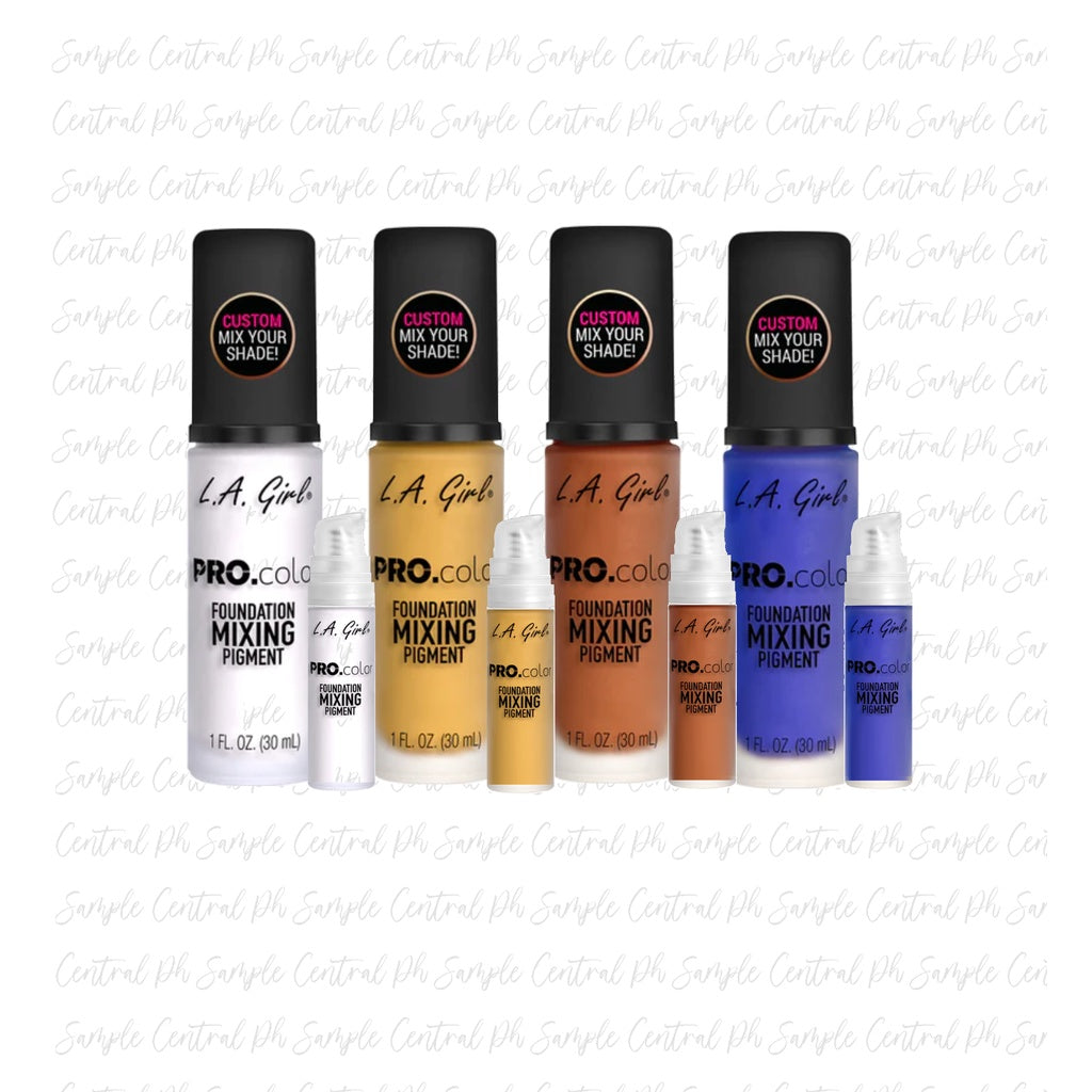 Authentic LA Girl PRO.color Foundation Mixing Pigment small size sampler 2ml pump bottle