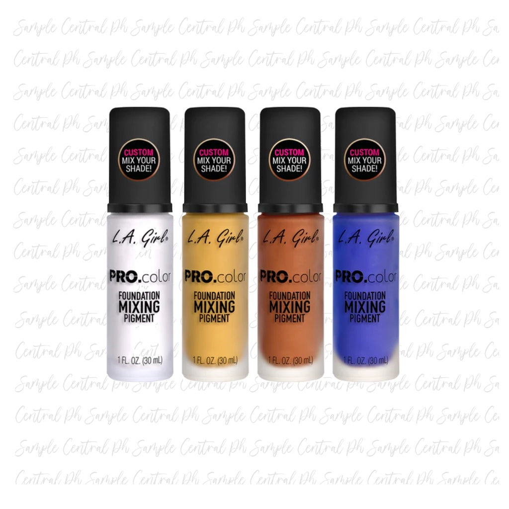 Authentic LA Girl PRO.color Foundation Mixing Pigment small size sampler 2ml pump bottle